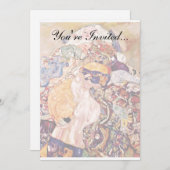 Gustav Klimt - Die Kinderkrippe - Neugeborene Einladung (Vorne/Hinten)