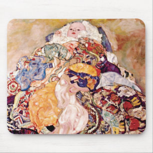 Gustav Klimt - Die Kinderkrippe - Neugeborene Mousepad