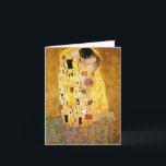 Gustav Klimt die Kiss-Note-Karte Karte<br><div class="desc">Gustav Klimt die Kiss-Karte. Kunstölfarbe auf Leinwand von 1907-1908. Der Kuss ist Gustav Klimts bekanntestes Gemälde,  ein wunderschönes Werk,  das den Höhepunkt seiner goldenen Periode darstellt. Ein perfektes Geschenk für Liebhaber der österreichischen Symbolik,  Gustav Klimt,  und der schönen Kunst.</div>