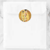 Gustav Klimt die Kiss-Stickers Runder Aufkleber (Tasche)