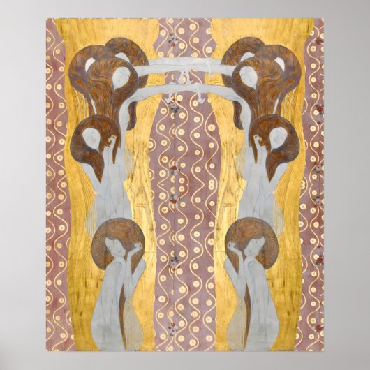 Gustav Klimt - Die Kunst im Detail Beethoven Friez Poster (Vorne)