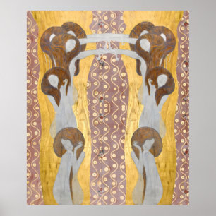 Gustav Klimt - Die Künste Detail des Beethoven-Fri Poster