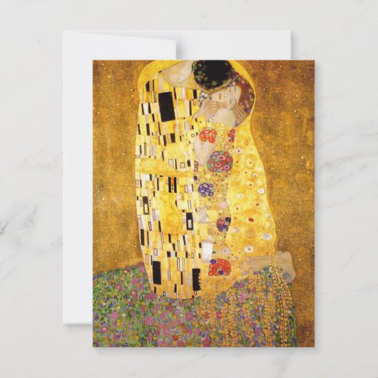 Gustav Klimt die Kuss-Einladungen Einladung (Vorderseite)