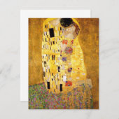 Gustav Klimt die Kuss-Einladungen Einladung (Vorne/Hinten)