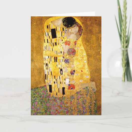 Gustav Klimt die Kuss-Gruß-Karte Karte (Vorderseite)
