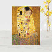 Gustav Klimt die Kuss-Gruß-Karte Karte (Gelbe Blume)