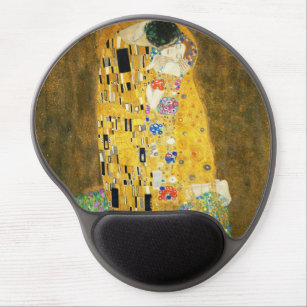 Gustav Klimt die Kuss-Vintage Kunst Nouveau Gel Mousepad