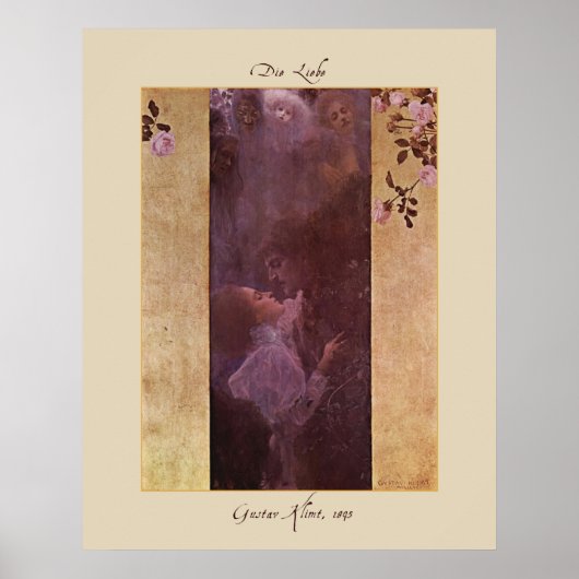 Gustav Klimt Die Liebe (Die Liebe)1895 Poster Prin (Vorne)