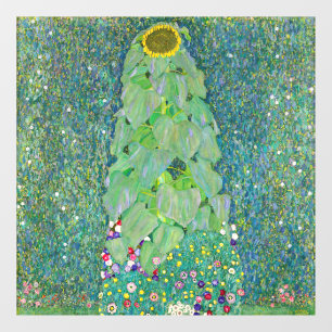 Gustav Klimt - Die Sonnenblume Fensteraufkleber