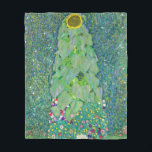 Gustav Klimt - Die Sonnenblume Fleecedecke<br><div class="desc">Sonnenblume - Gustav Klimt,  Öl auf Leinwand,  1907</div>