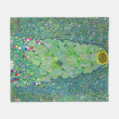 Gustav Klimt - Die Sonnenblume Fleecedecke (Vorderseite (Horizontal))