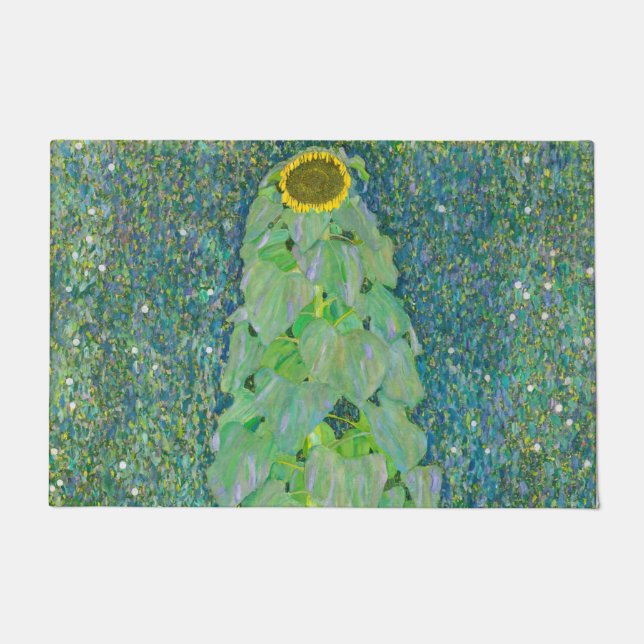 Gustav Klimt - Die Sonnenblume Fußmatte (Vorderseite)
