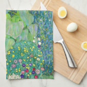 Gustav Klimt - Die Sonnenblume Geschirrtuch (Viertel Falte)