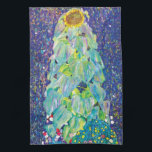 Gustav Klimt - Die Sonnenblume Kunstmalerei Handtuch<br><div class="desc">Dieses Öl auf der Leinwand von 1906 zeigt eine wunderschöne Sonnenblume in voller Blüte umgeben von Blume in einem Garten. Im Gegensatz zu ähnlichen Läden, Art Lover's Cafe bietet klassische, hochauflösende Kunstwerke, die sorgfältig restauriert, farblich ausgewogen und retuschiert wurden, um Flecken und "Artefakte" zu entfernen, die in den meisten online...</div>