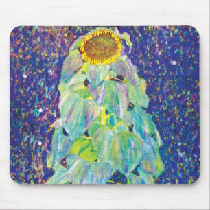 Gustav Klimt - Die Sonnenblume Kunstmalerei Mousepad