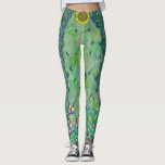Gustav Klimt - Die Sonnenblume Leggings<br><div class="desc">Sonnenblume - Gustav Klimt,  Öl auf Leinwand,  1907</div>