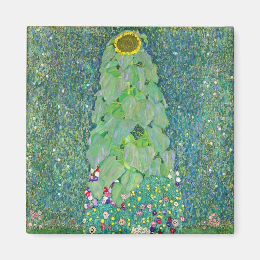 Gustav Klimt - Die Sonnenblume Magnet (Vorne)