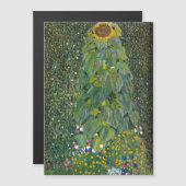 Gustav Klimt - Die Sonnenblume Magnetkarte (Vorne/Hinten)