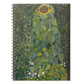 Gustav Klimt- die Sonnenblume Notizblock (Vorderseite)