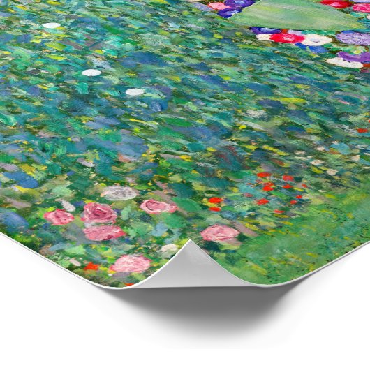 Gustav Klimt - Die Sonnenblume Poster (Ecke)