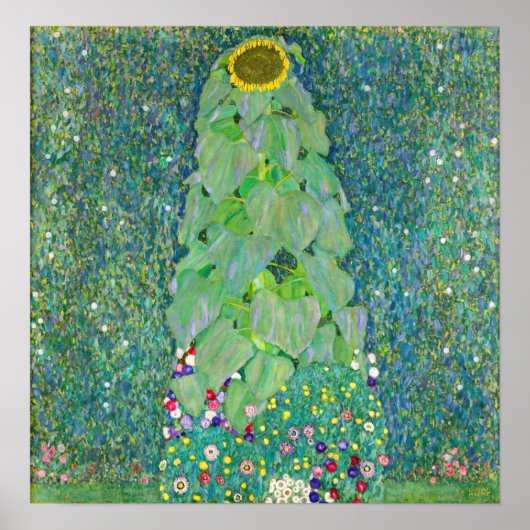 Gustav Klimt - Die Sonnenblume Poster (Vorne)