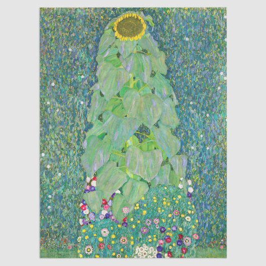Gustav Klimt - Die Sonnenblume Seidenpapier
