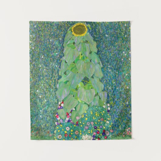 Gustav Klimt - Die Sonnenblume Wandteppich (Vorderseite)