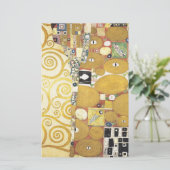 Gustav Klimt - die Umarmung - klassische Grafik Briefpapier (Stehend Vorderseite)