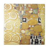 Gustav Klimt - die Umarmung - klassische Grafik Fliese (Vorderseite)