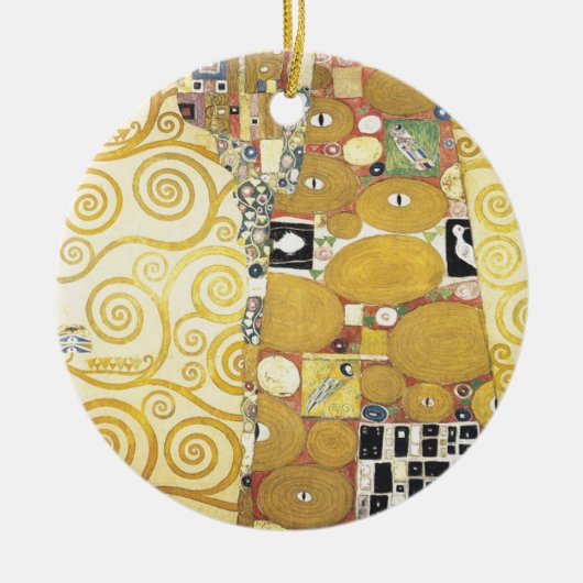 Gustav Klimt - die Umarmung - klassische Grafik Keramik Ornament (Vorne)