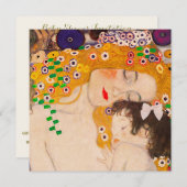 Gustav Klimt - Einladung von Mutter und Kind (Vorne/Hinten)