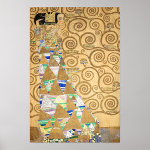 Gustav Klimt - Erwartung, Stoclet-Fries Poster