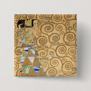 Gustav Klimt - Erwartung, Stoclet Frieze Button