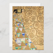 Gustav Klimt - Erwartung, Stoclet Frieze Dankeskarte (Vorne/Hinten)