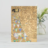 Gustav Klimt - Erwartung, Stoclet Frieze Einladung (Stehend Vorderseite)