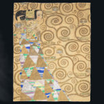 Gustav Klimt - Erwartung, Stoclet Frieze Fleecedecke<br><div class="desc">The Tree of Life, Stoclet Frieze, Expectation - Gustav Klimt, Pappe, 1909</div>