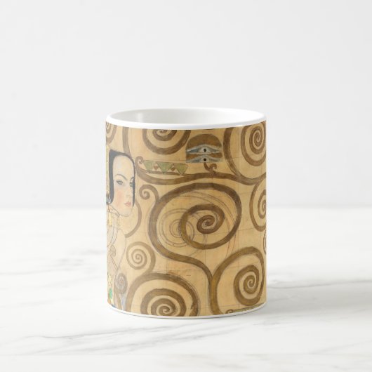 Gustav Klimt - Erwartung, Stoclet Frieze Kaffeetasse (Mittel)