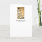 Gustav Klimt - Erwartung, Stoclet Frieze Karte (Rückseite)