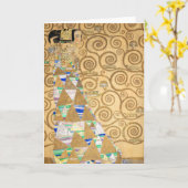 Gustav Klimt - Erwartung, Stoclet Frieze Karte (Gelbe Blume)