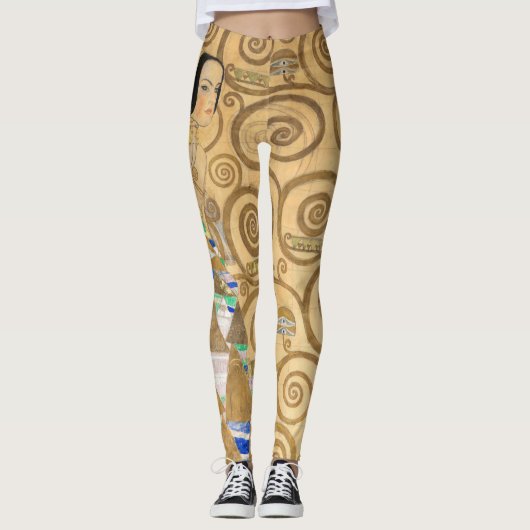 Gustav Klimt - Erwartung, Stoclet Frieze Leggings (Vorderseite)