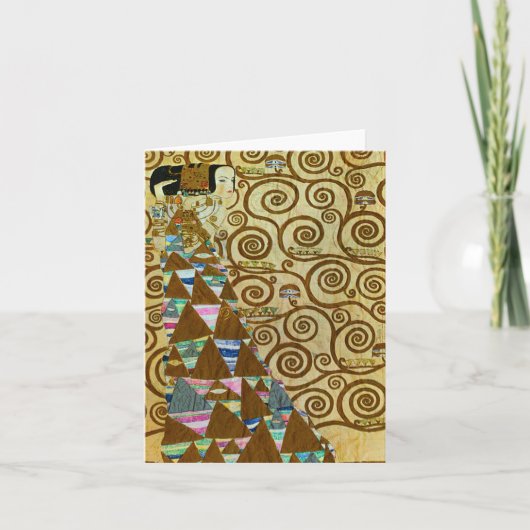 Gustav Klimt Erwartungskarte Karte (Vorderseite)