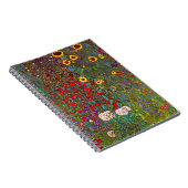 Gustav Klimt Farm Garden mit Sonnenblumen-Notebook Notizblock (Rechte Seite)