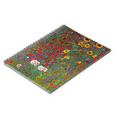 Gustav Klimt Farm Garden mit Sonnenblumen-Notebook Notizblock (Linke Seite)