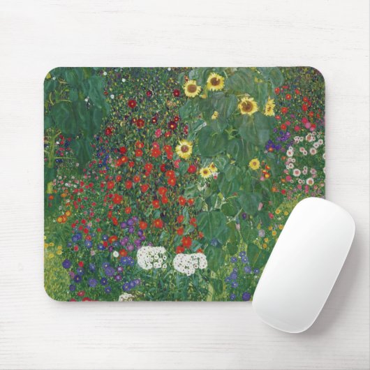 Gustav Klimt - Farm Garden with Sunflowers Mousepad (Mit Mouse)