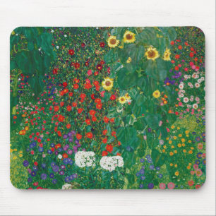 Gustav Klimt - Farm Garden with Sunflowers Mousepad