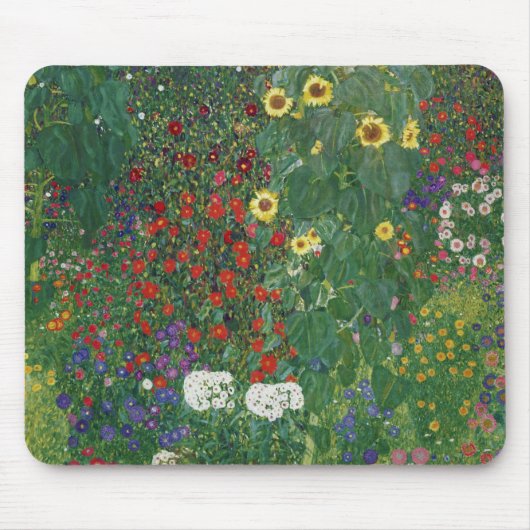 Gustav Klimt - Farm Garden with Sunflowers Mousepad (Vorne)