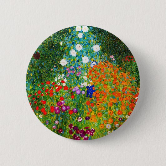 Gustav Klimt , “ Farmhouse garden ” Button (Vorderseite)