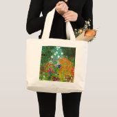 Gustav Klimt , “ Farmhouse garden ” Jumbo Stoffbeutel (Vorderseite (Produkt))