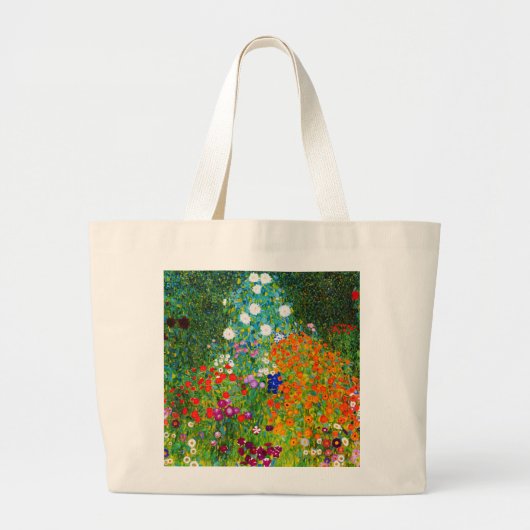 Gustav Klimt , “ Farmhouse garden ” Jumbo Stoffbeutel (Vorne)