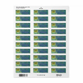 GUSTAV KLIMT FEINES KUNSTWERKZEUG-ADRESSETIKETT (Vorne)